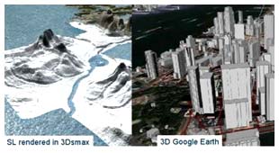 SL3D compared to Google3D